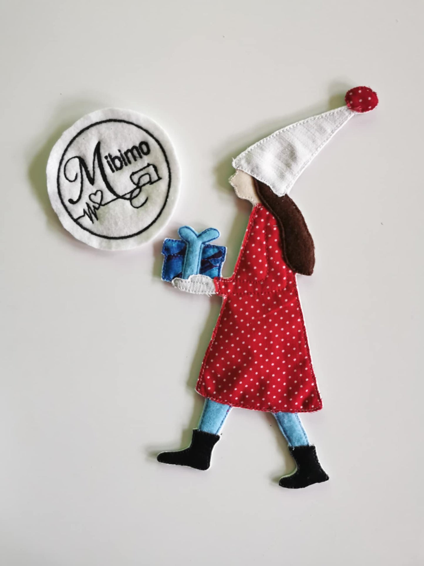 Madl Applikation Mädchen Weihnachten in 7 Größen ab 13x18