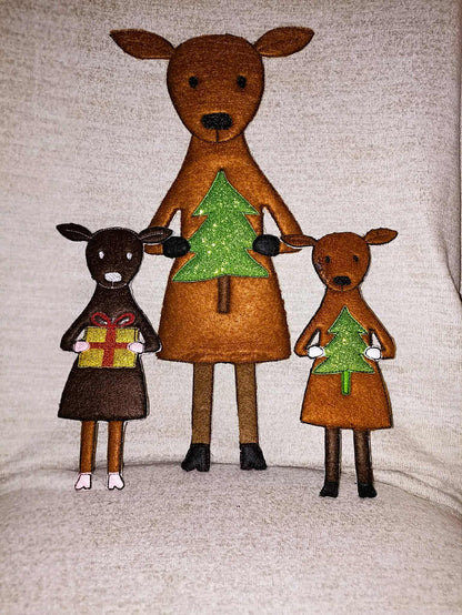 Rentier Set Applikation in je 7 Größen