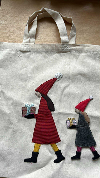 Madl Applikation Mädchen Weihnachten in 7 Größen ab 13x18