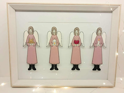 Applikation Engel Set Megapack 4 Motive in je 7 Größen ab 13x18 und drei Varianten.