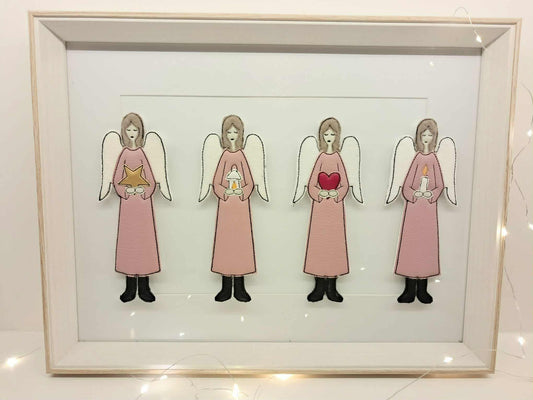 Applikation Engel Set Megapack 4 Motive in je 7 Größen ab 13x18 und drei Varianten.