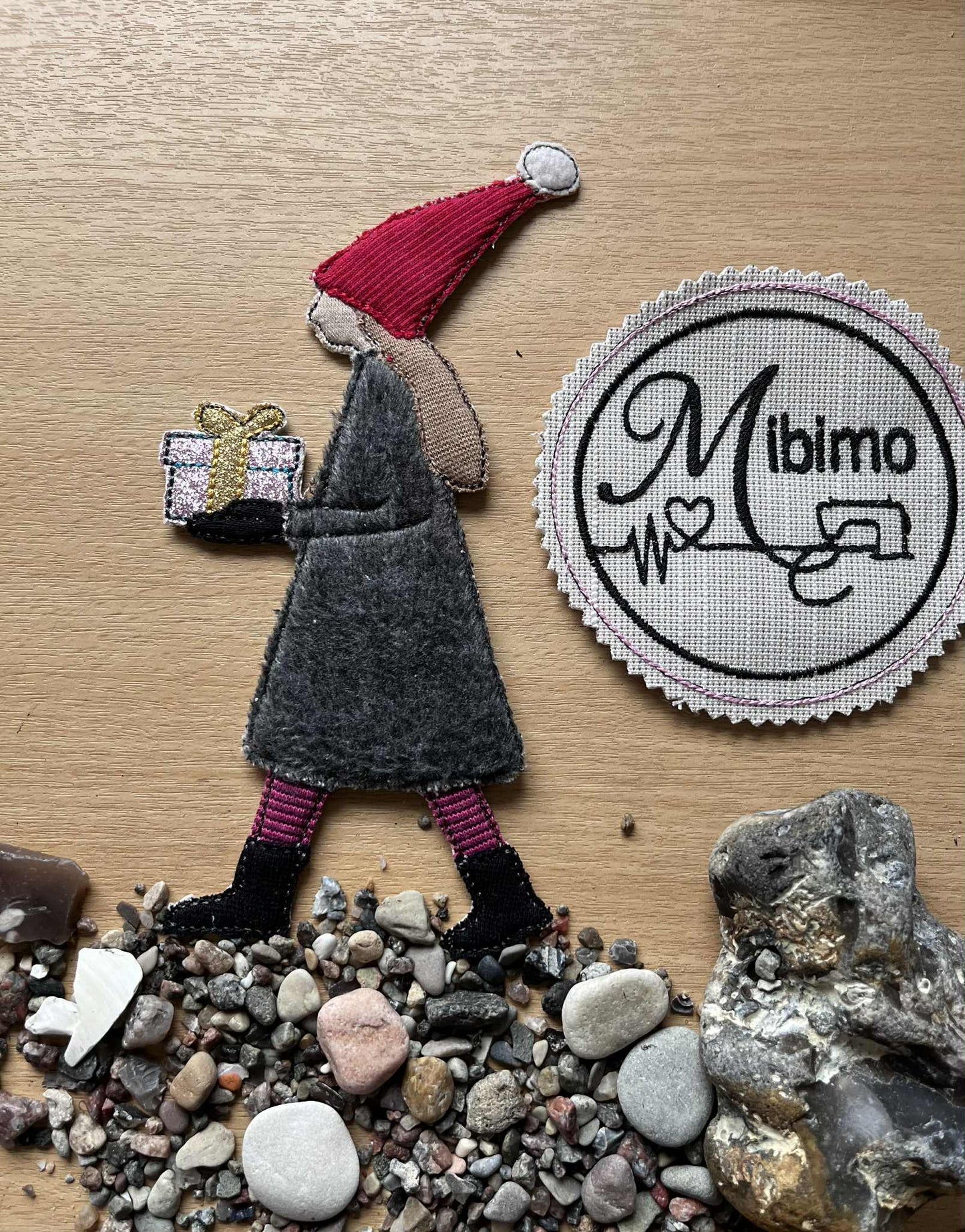 Madl Applikation Mädchen Weihnachten in 7 Größen ab 13x18