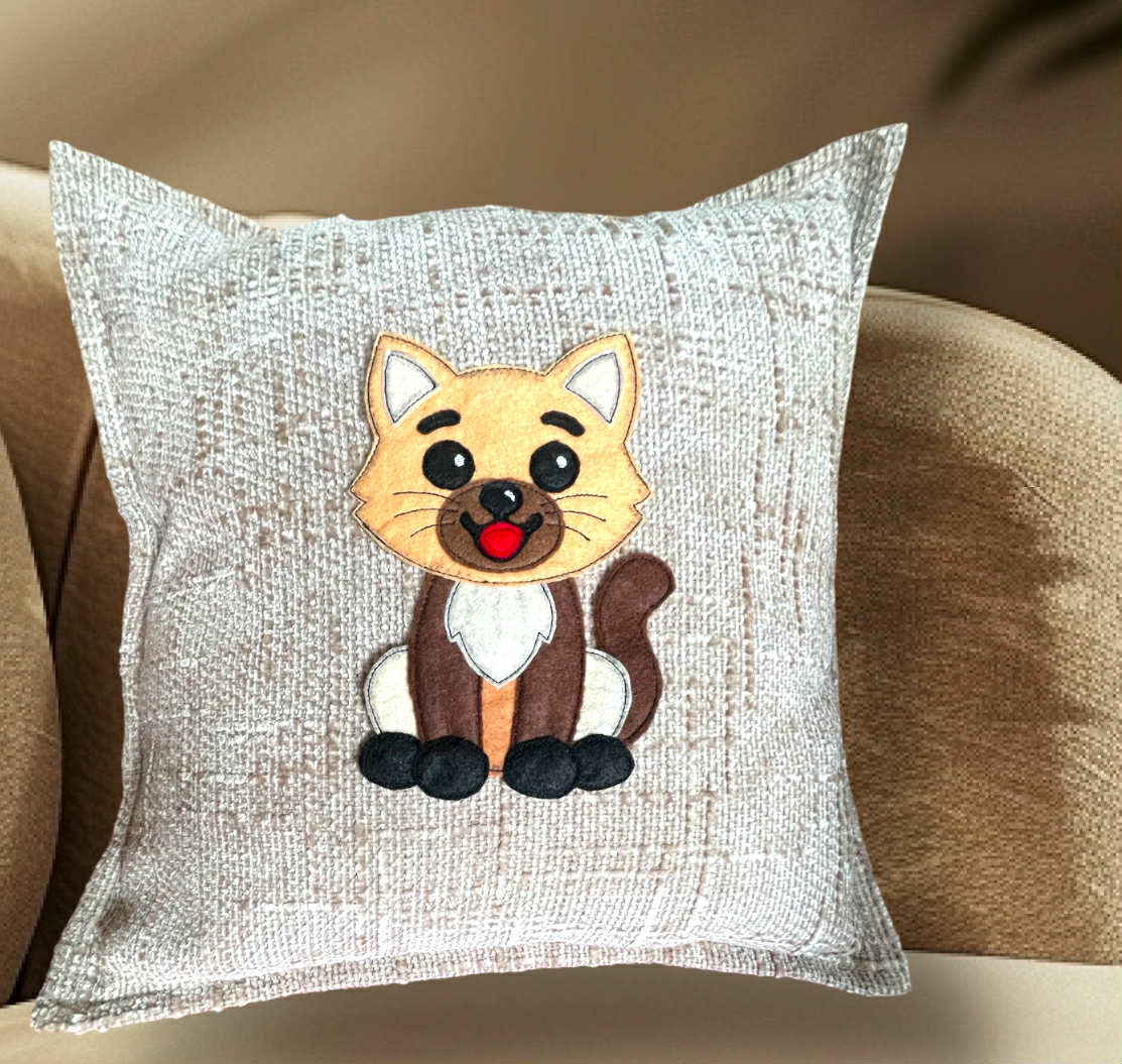 Katze Applikation Real in 5 Größen ab 13x18