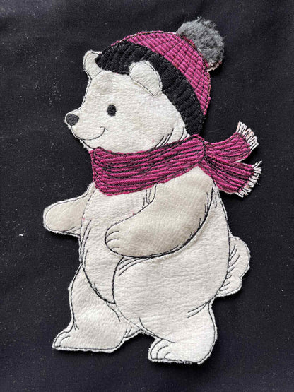 Applikation Bär Winter Klötzchen ab 13x18
