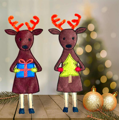 Rentier Set Applikation in je 7 Größen