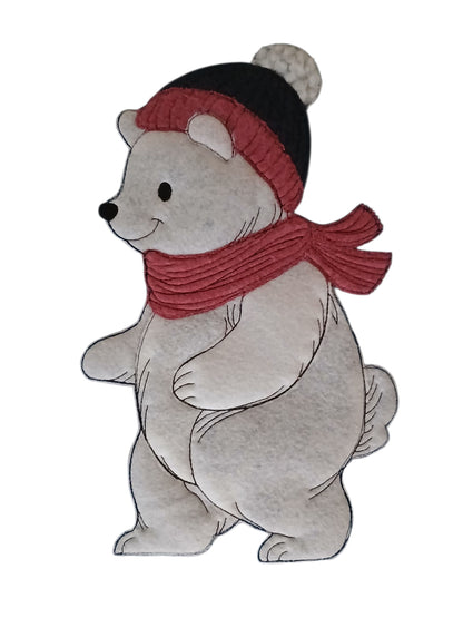 Applikation Bär Winter Klötzchen ab 13x18