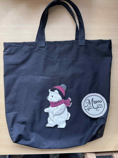 Applikation Bär Winter Klötzchen ab 13x18