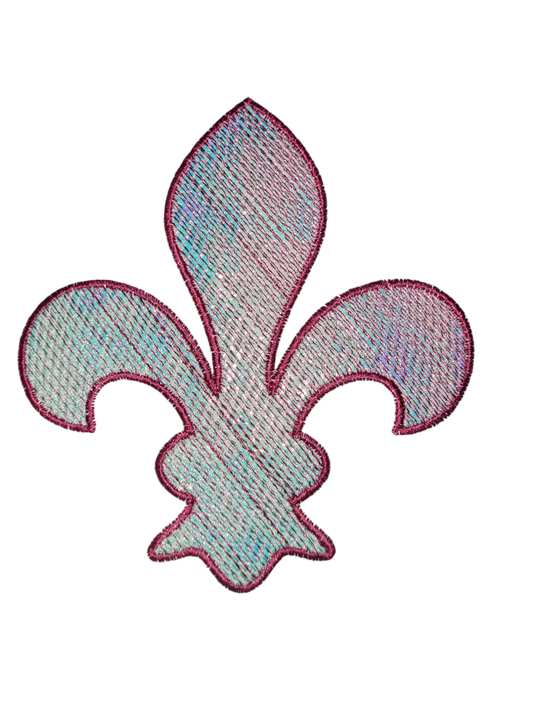 Fleur de lis 13x18 Stickfolie NullEuroDatei Applikation