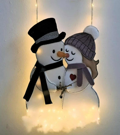 Schneemann Liebe Applikation ITH ab 13x18 in 7 Größen