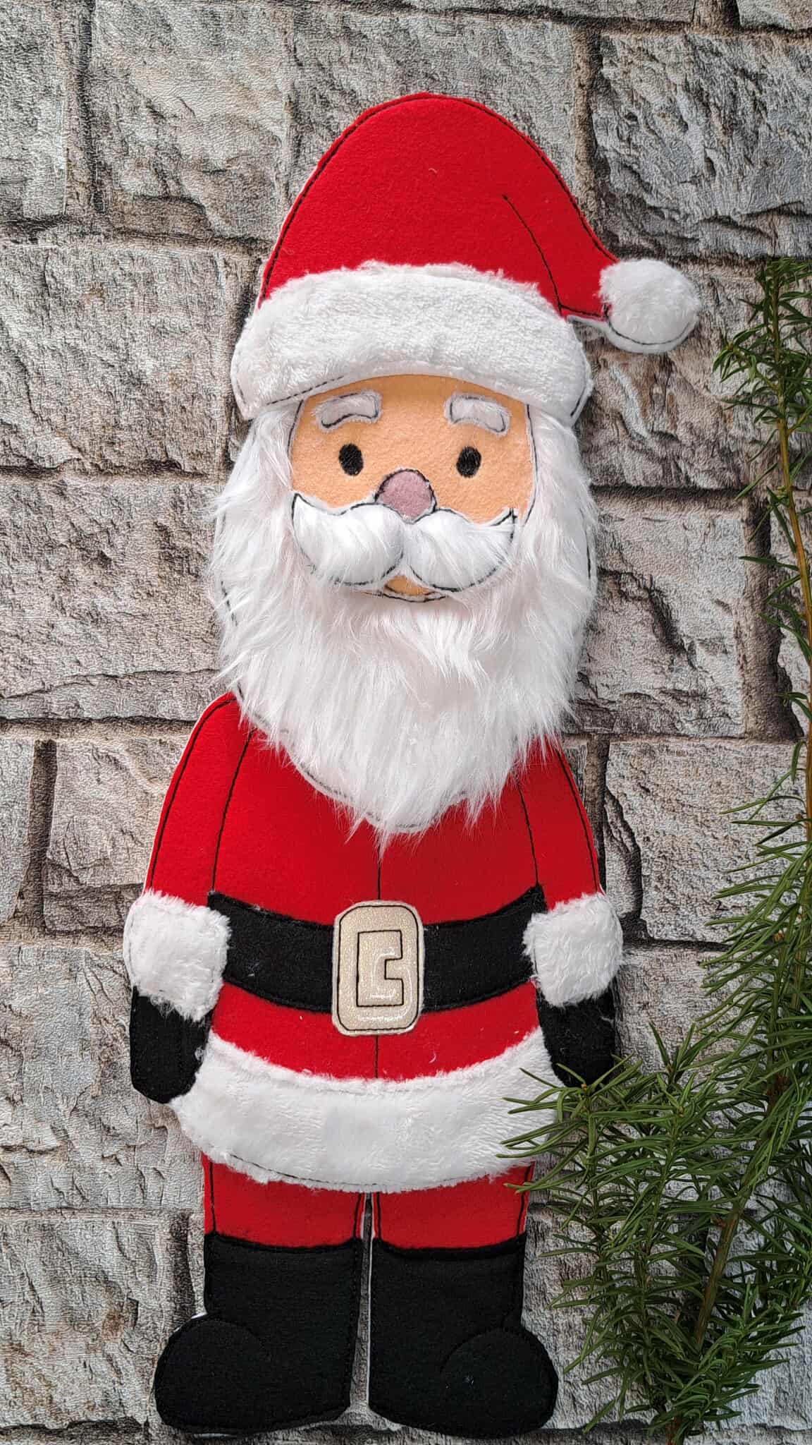 Weihnachtsmann Applikation ab 10x10 in 6 Größen