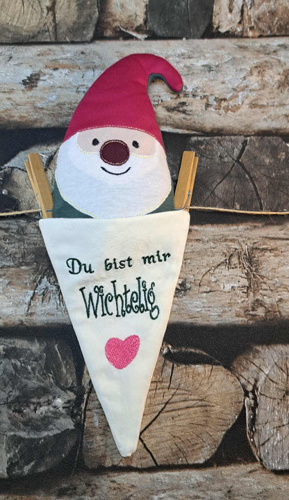 Set Spitztüte und Wichtel Gnom Du bist mir wichtelig