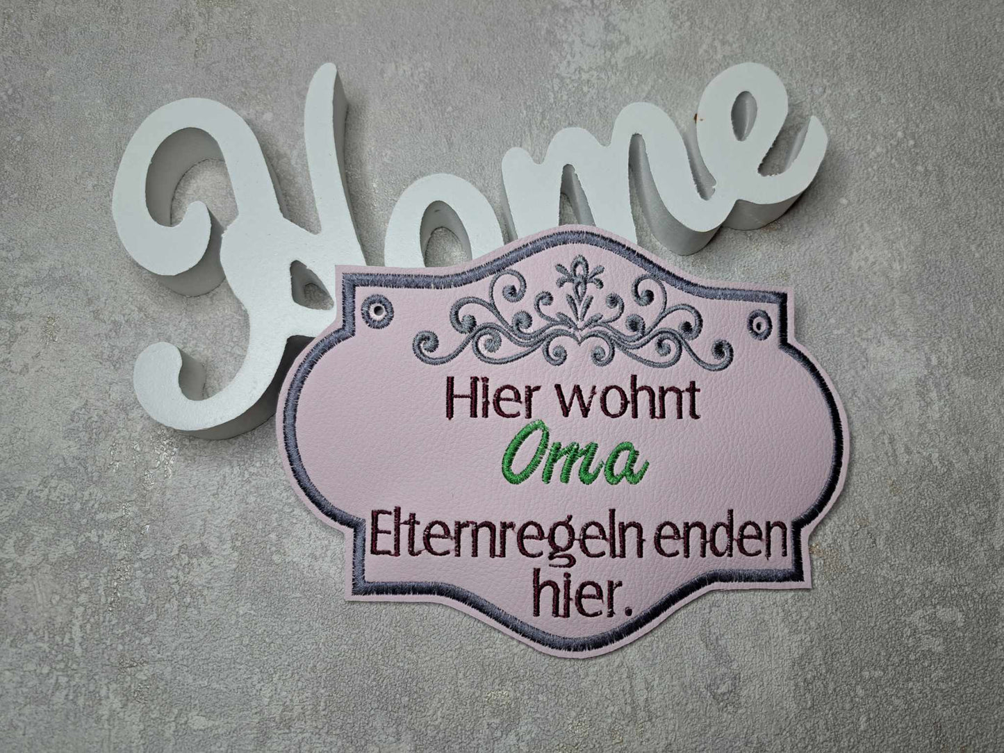 Schild 13x18 Oma und Opa Andere Regeln