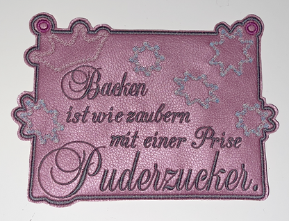 Schild Set Backen ist wie zaubern ab 13x18