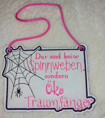 Schild Öko Traumfänger Spinnweben Set ab 13x18