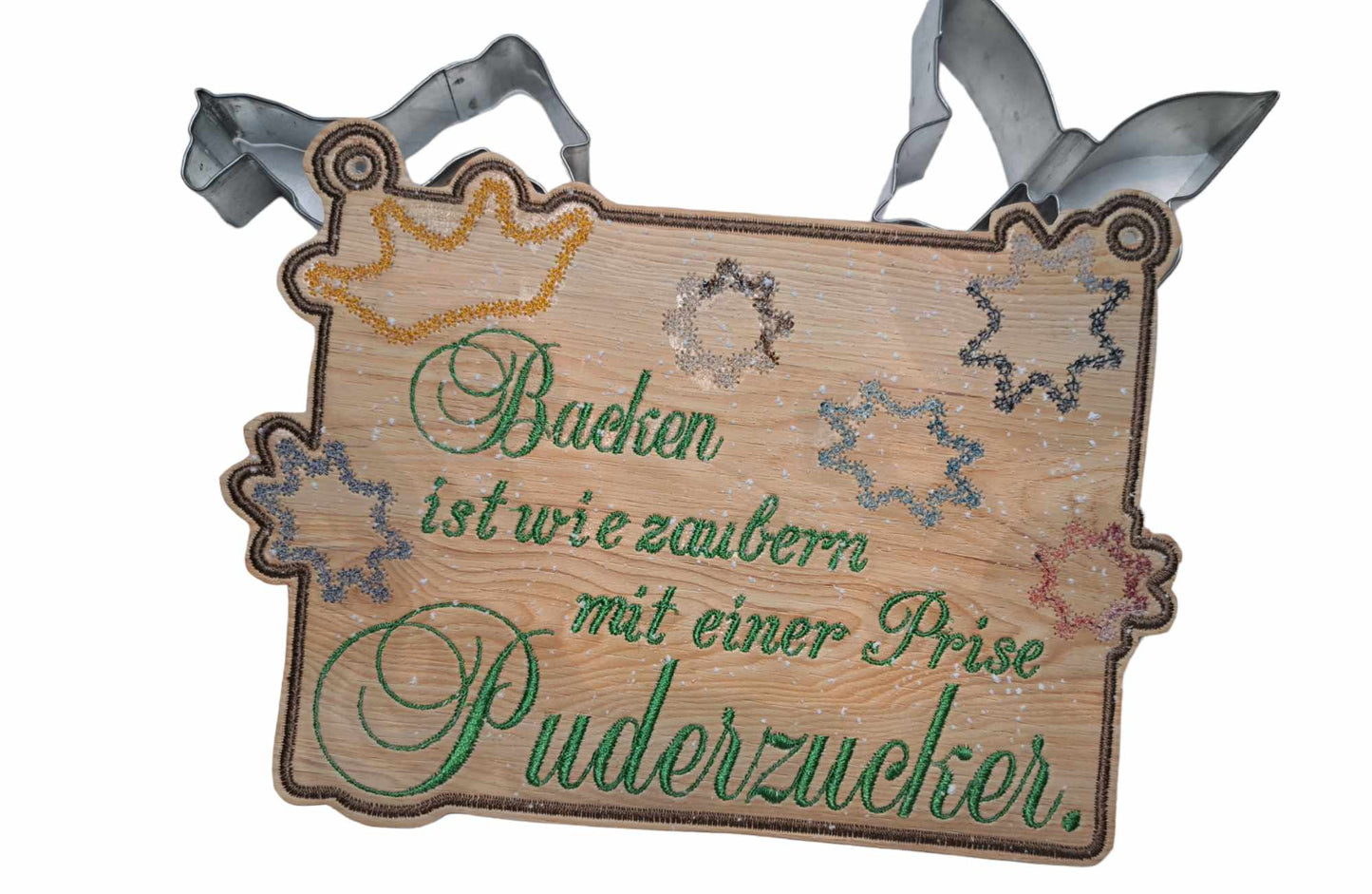 Schild Set Backen ist wie zaubern ab 13x18