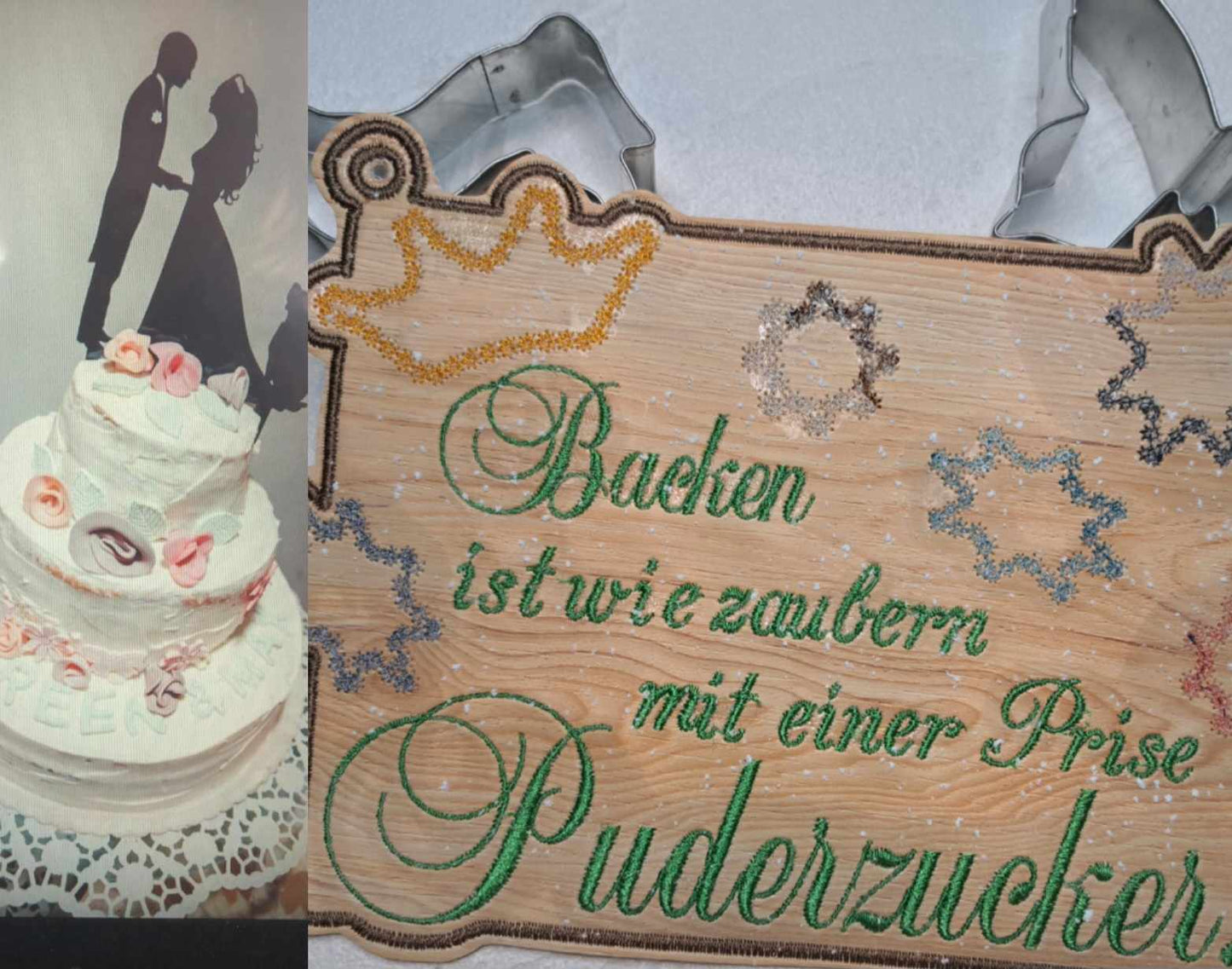 Schild Set Backen ist wie zaubern ab 13x18