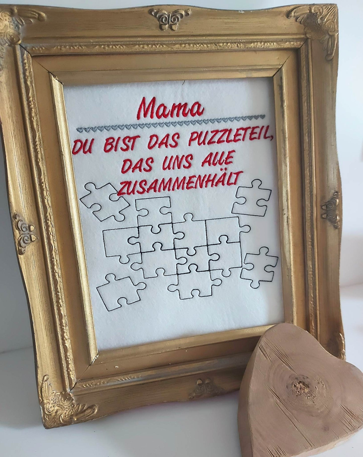 Puzzle Teil Mama Papa Oma Opa Familie Zusammenhalt