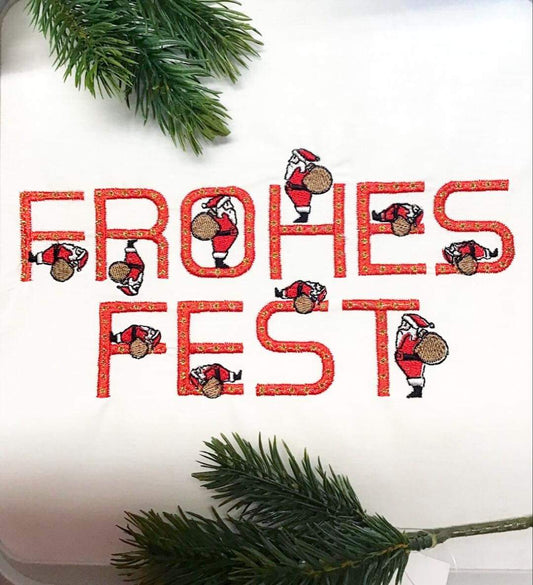 Frohes Fest Schriftzug 7 Größen  Weihnachten Advent