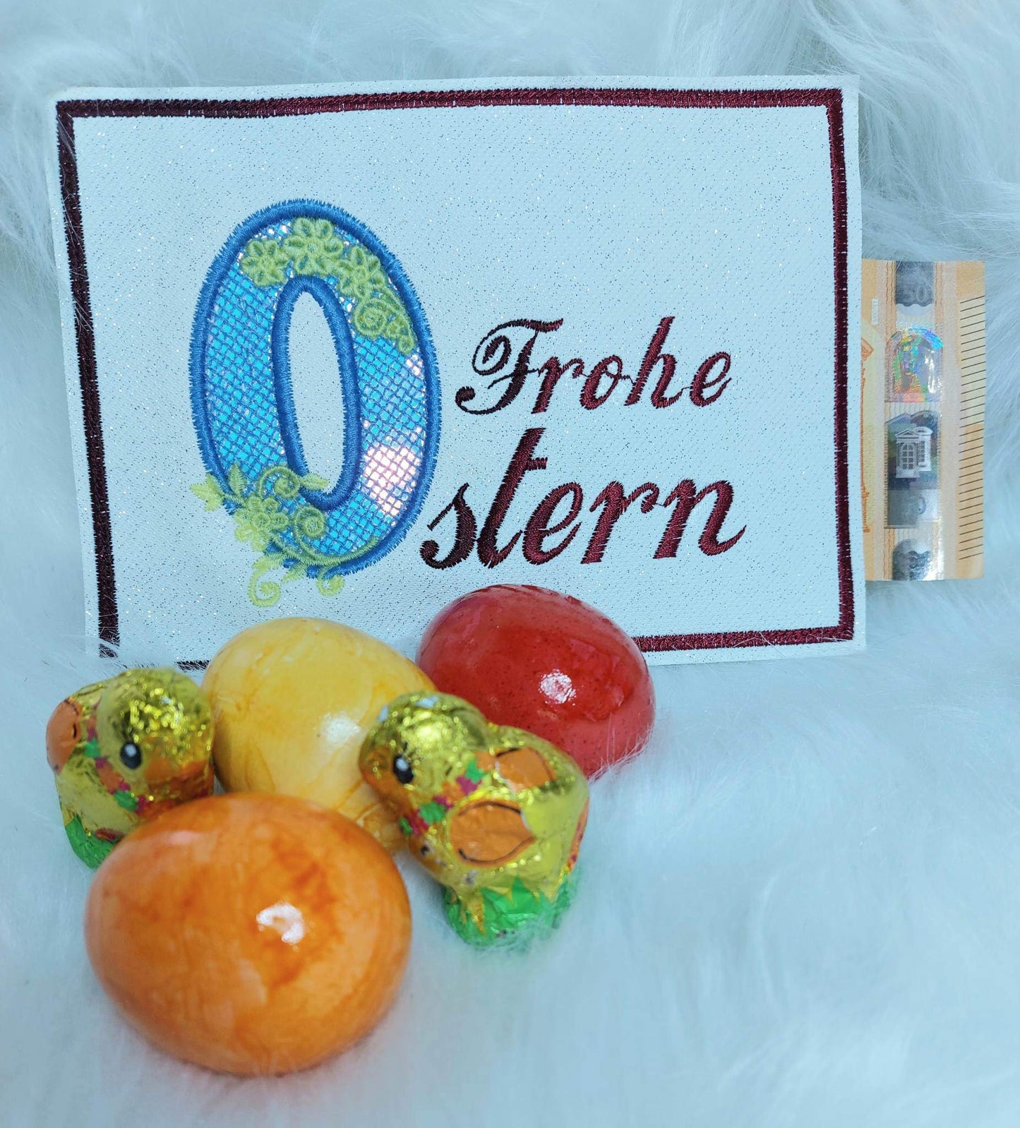 Lace Karte Frohe Ostern ITH